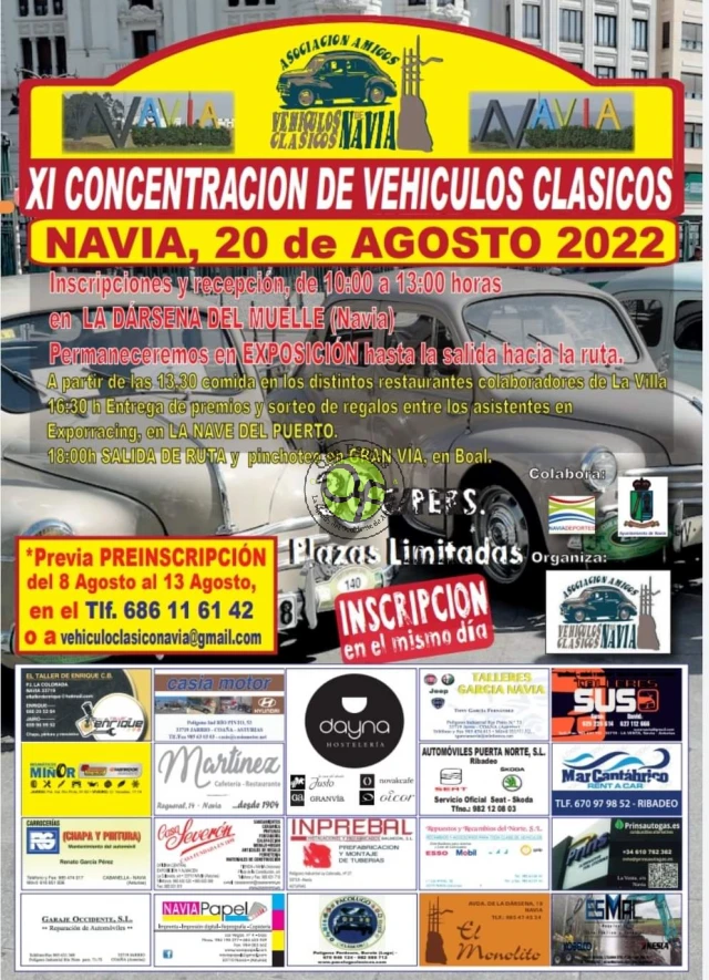 XI Concentración de Vehículos Clásicos en Navia 2022