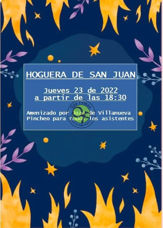 Hoguera de San Juan 2022 en la Residencia de Mayores de Boal