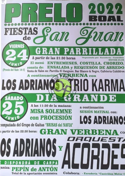 Fiestas de San Juan 2022 en Prelo