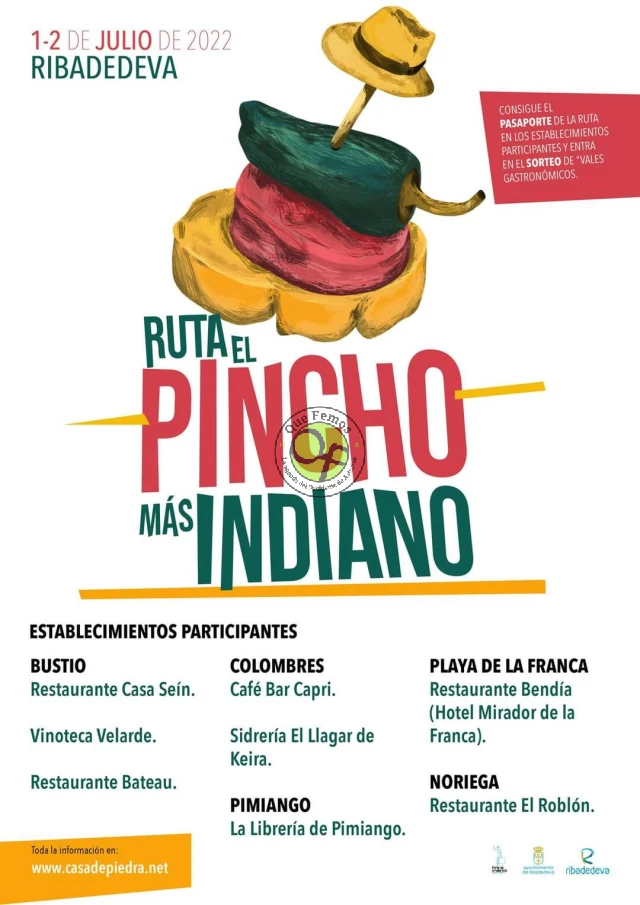 Ruta Gastronómica El Pincho Más Indiano en Ribadedeva 2022