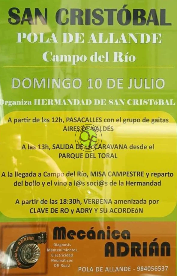 Fiesta de San Cristóbal 2022 en Campo del Río