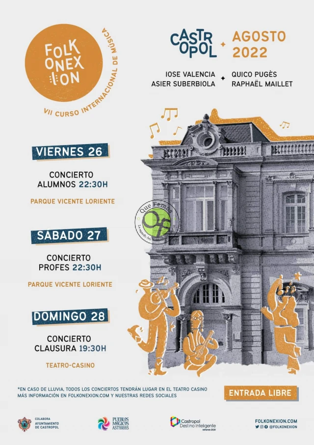 VII Curso Internacional de Música Folkonexion en Castropol 2022