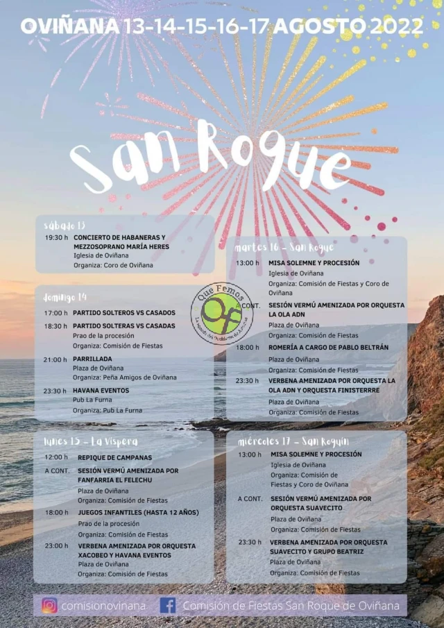 Fiestas de San Roque 2022 en Oviñana