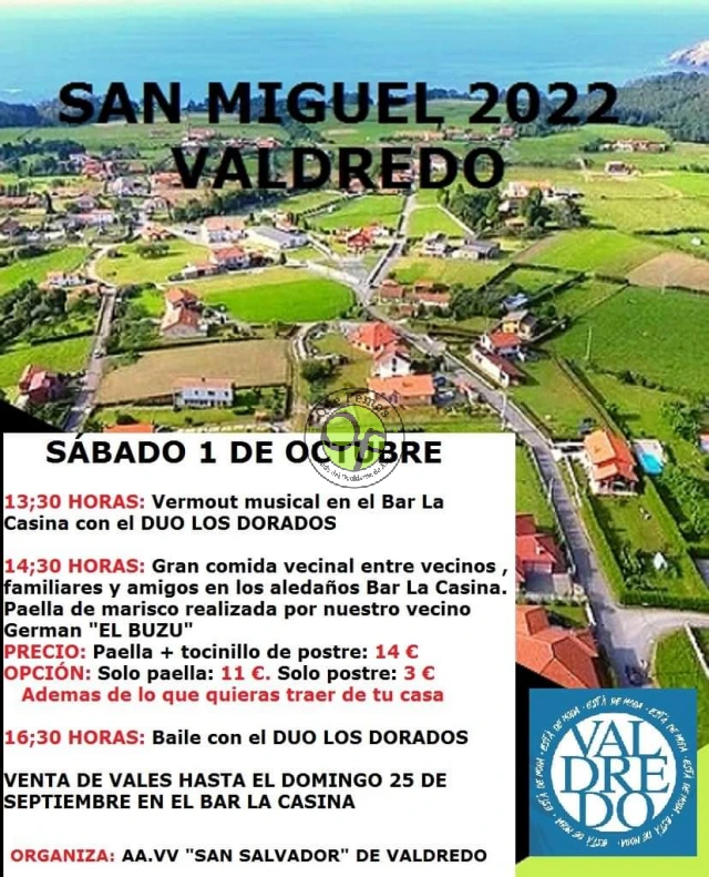 Fiestas de San Miguel 2022 en Valdredo