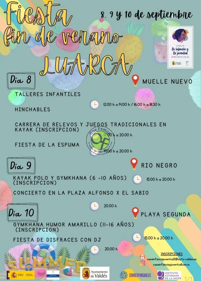 Fiesta Fin de Verano 2022 en Luarca