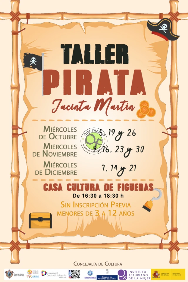 Taller pirata con Jacinta Martín en Figueras