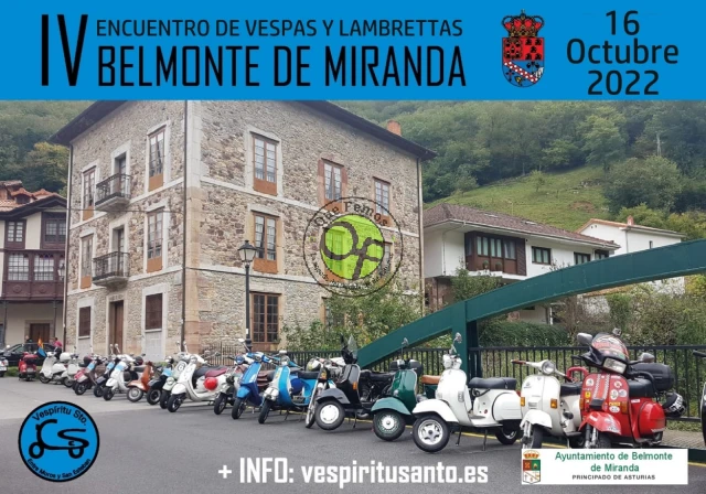 IV Encuentro de Vespas y Lambrettas 2022 en Belmonte de Miranda