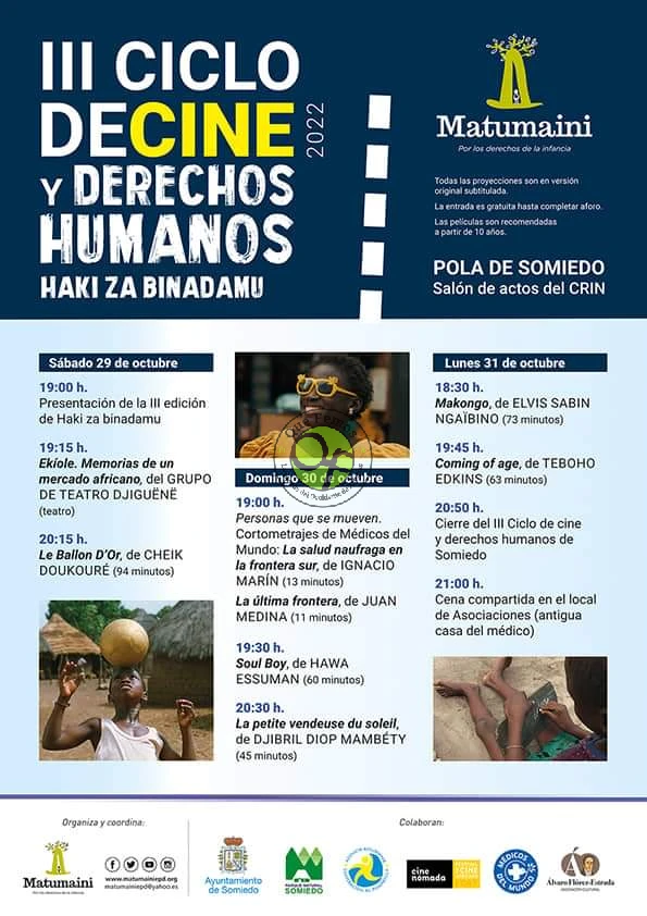 III Ciclo de cine y derechos humanos en Pola de Somiedo 2022