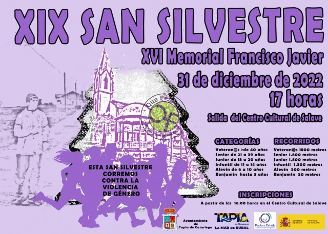 XIX San Silvestre y XVI Memorial Francisco Javier 2022 en Salave