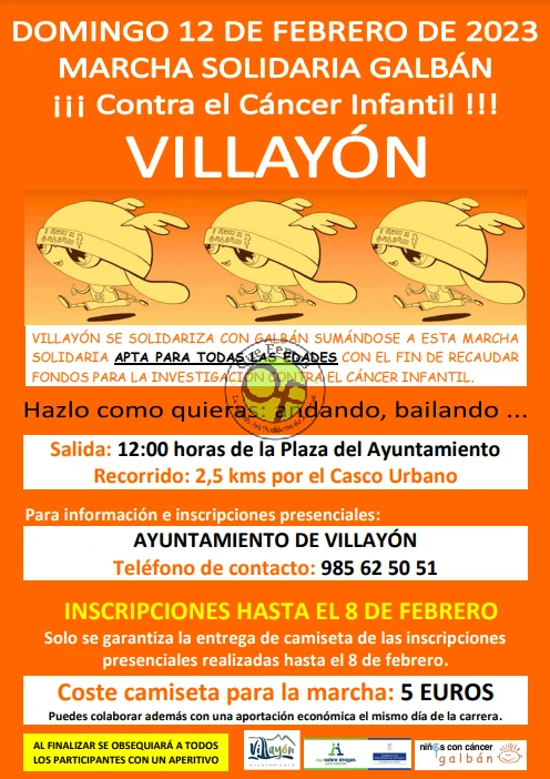 Villayón se suma a la Marcha Solidaria Galbán 2023