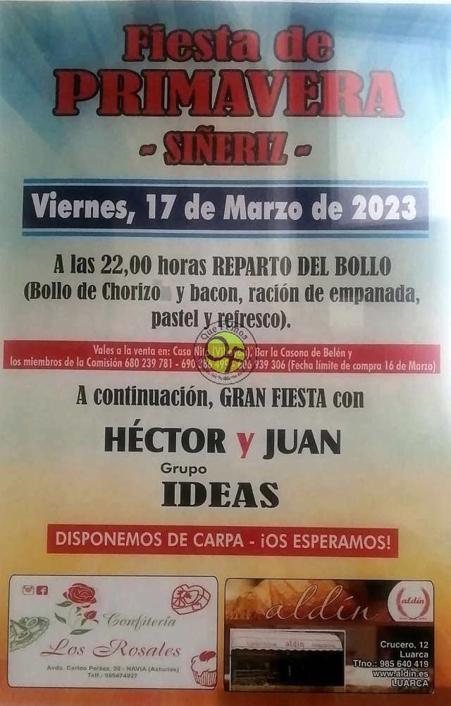Fiesta de Primavera 2023 en Siñeriz