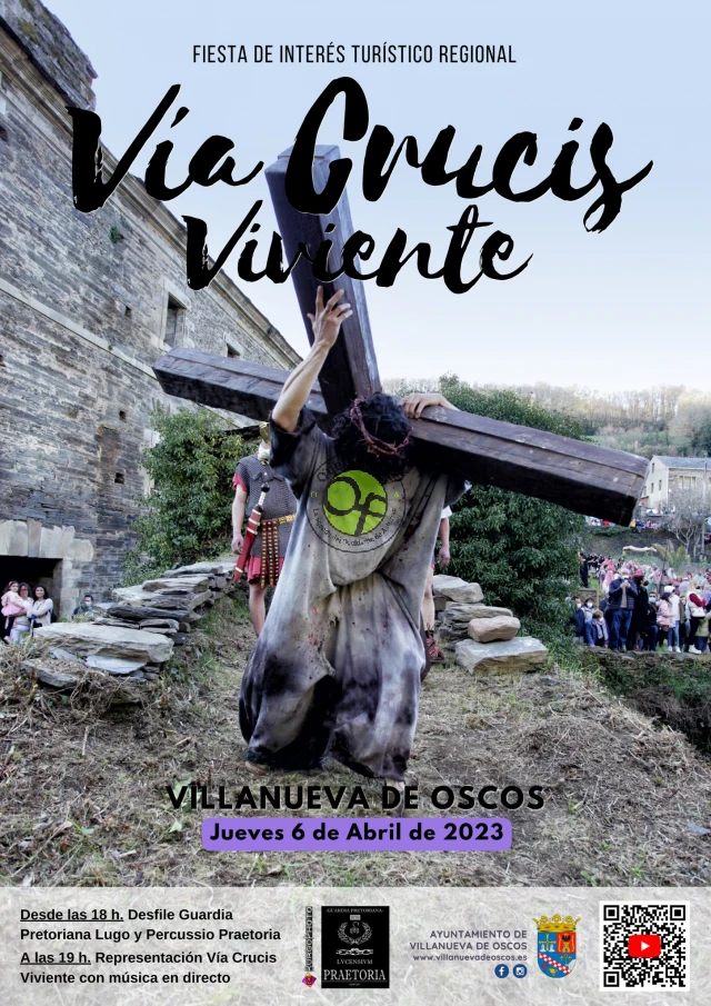 Vía Crucis Viviente de Villanueva de Oscos: Semana Santa 2023