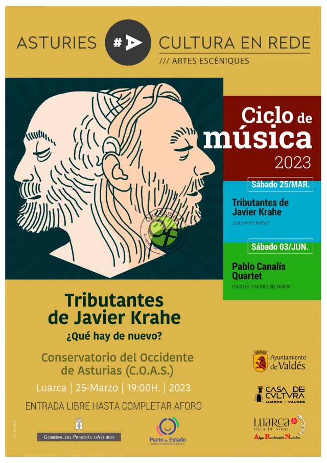 Concierto de Tributantes de Javier Krahe en Luarca