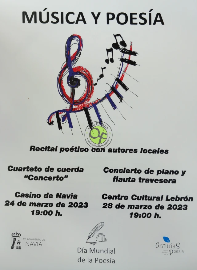 Música y poesía irán de la mano en Navia y Puerto de Vega