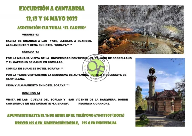 La Asociación Cultural El Carpio organiza una excursión a Cantabria