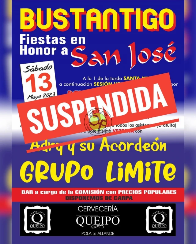 Fiestas de San José 2023 en Bustantigo (SUSPENDIDA)