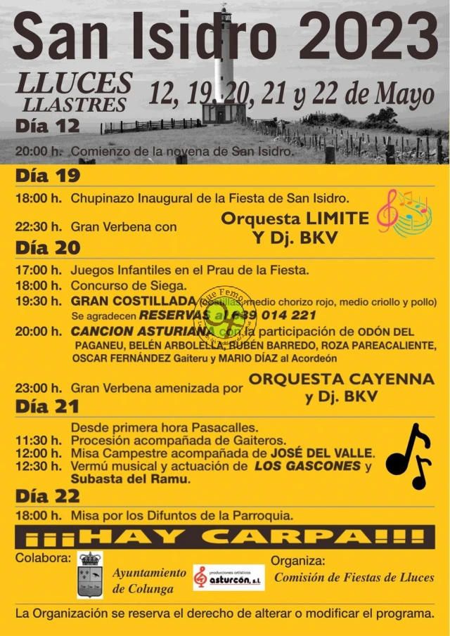 Fiestas de San Isidro 2023 en Lluces