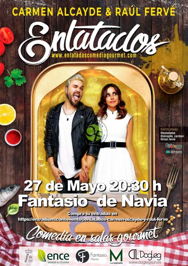 Carmen Alcayde y Raúl Fervé de comedia en el Fantasio de Navia