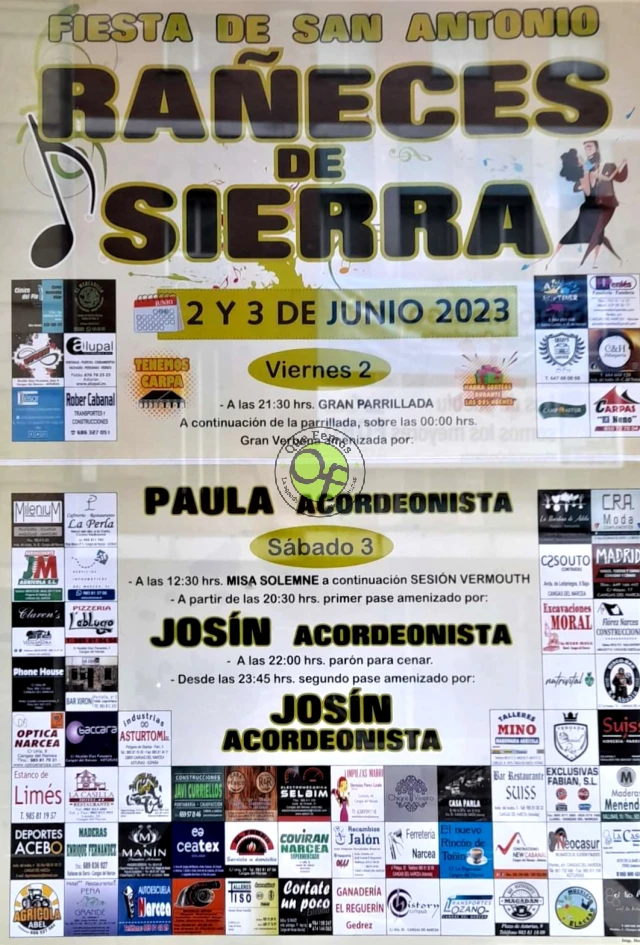 Fiesta de San Antonio 2023 en Rañeces de Sierra