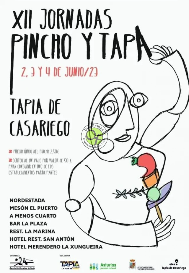 XII Jornadas del Pincho y la Tapa 2023 en Tapia de Casariego