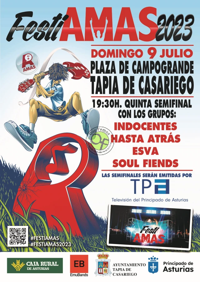 Tapia acoge la quinta semifinal de FestiAMAS 2023