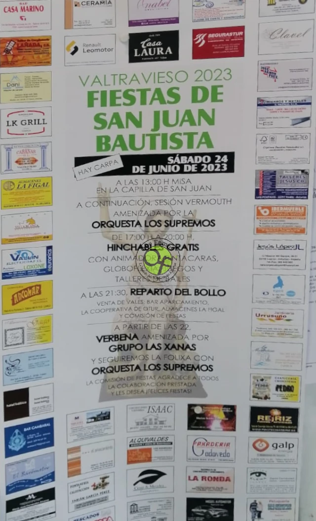 Fiestas de San Juan Bautista 2023 en Valtravieso