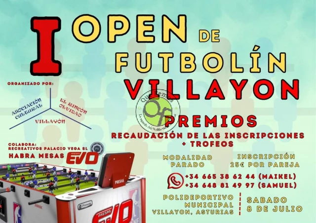 I Open de Futbolín de Villayón