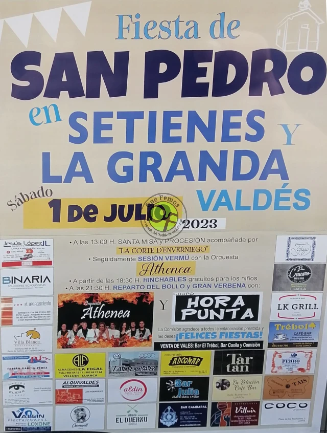 Fiesta de San Pedro 2023 en Setienes y La Granda