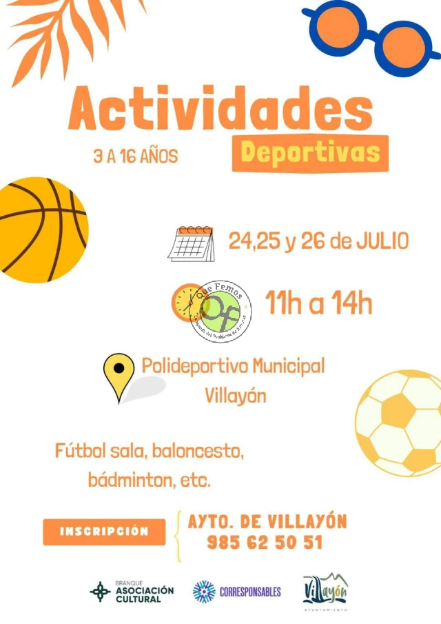 Actividades deportivas en Villayón