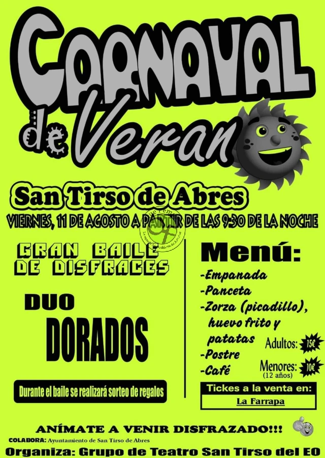 Carnaval de Verano 2023 en San Tirso de Abres