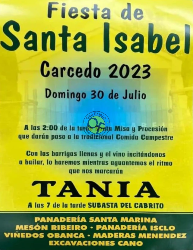 Fiesta de Santa Isabel 2023 en Carcedo