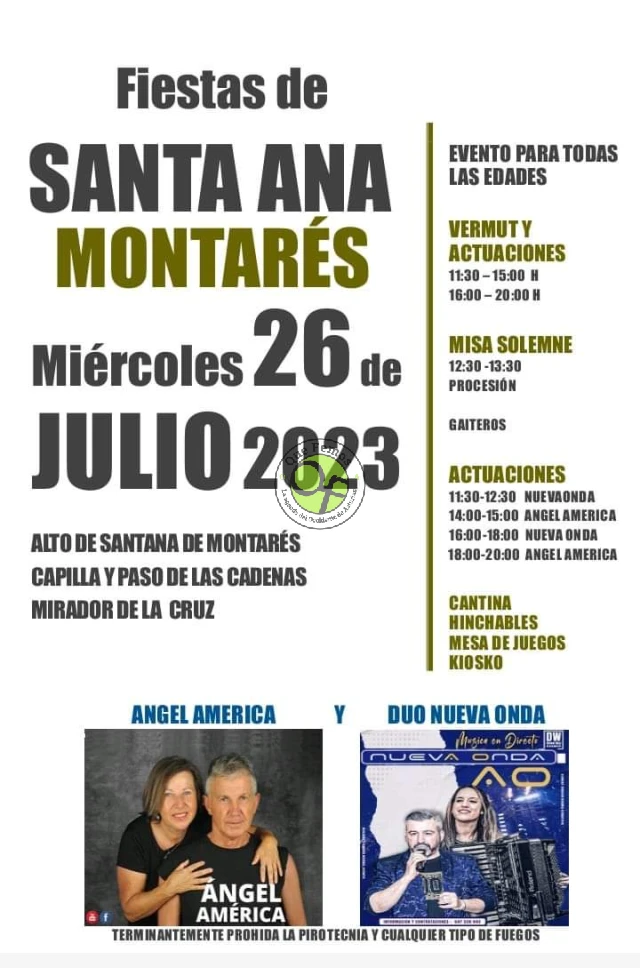 Fiestas de Santa Ana 2023 en Montarés