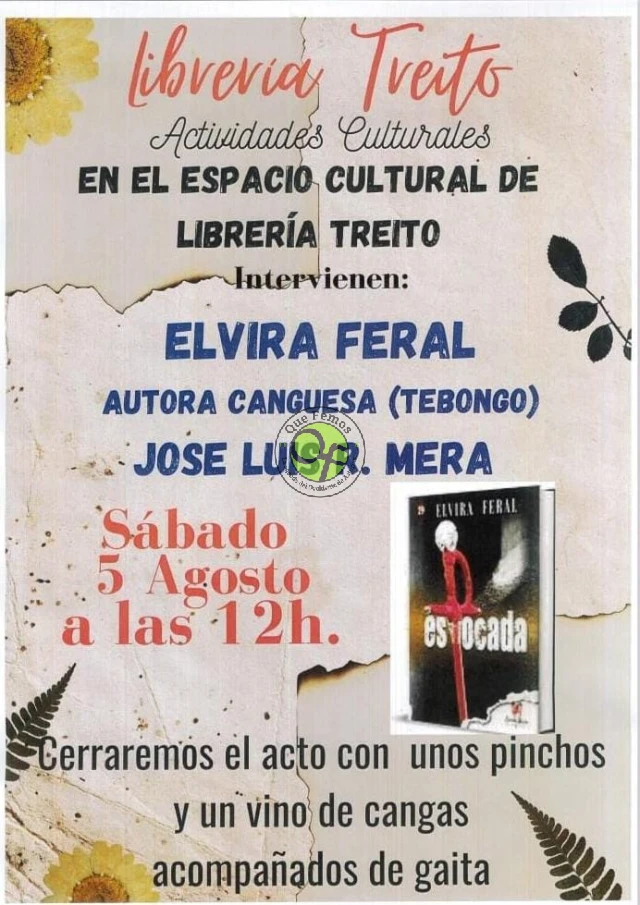 La librería Treito de Cangas acogerá un encuentro con Elvira Feral y José Luis R.Mera