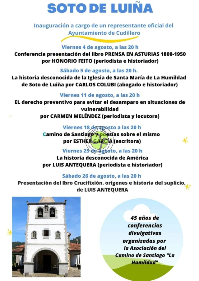 Ciclo de conferencias divulgativas en Soto de Luiña