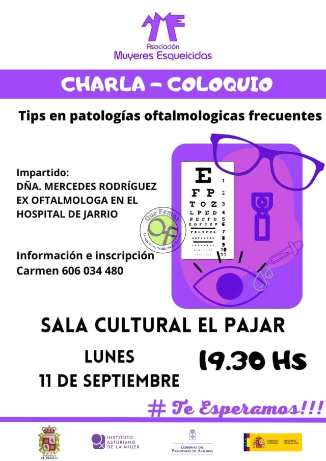 Charla coloquio sobre oftalmología en A Caridá