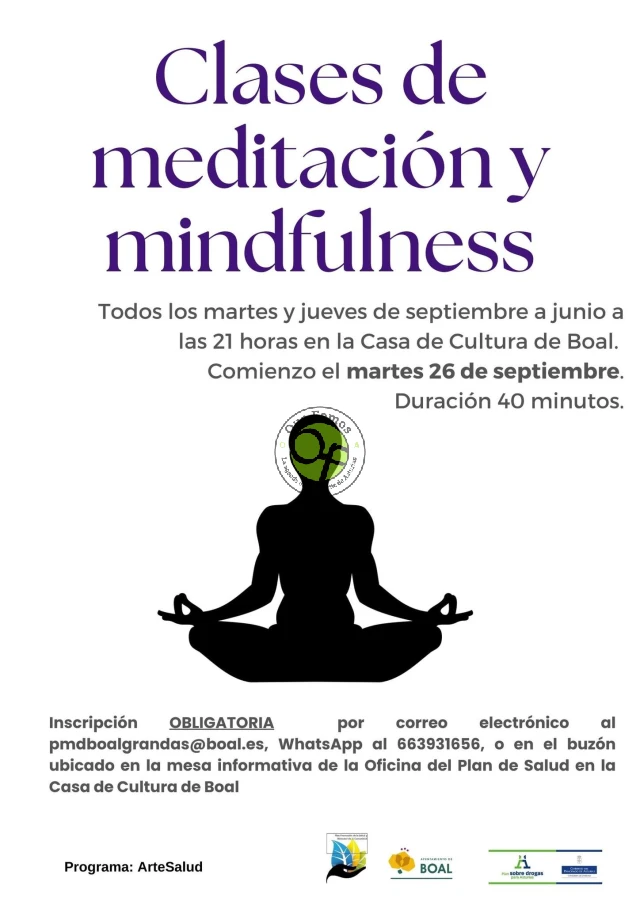 Clases de meditación y mindfulness en Boal