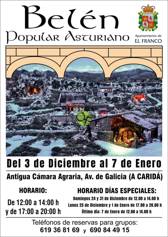 El Belén Popular Asturiano vuelve a protagonizar la Navidad en A Caridá