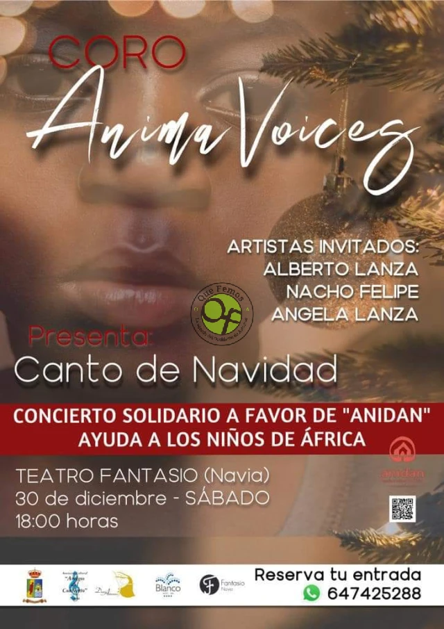 El Coro Anima Voices protagoniza un concierto solidario en Navia