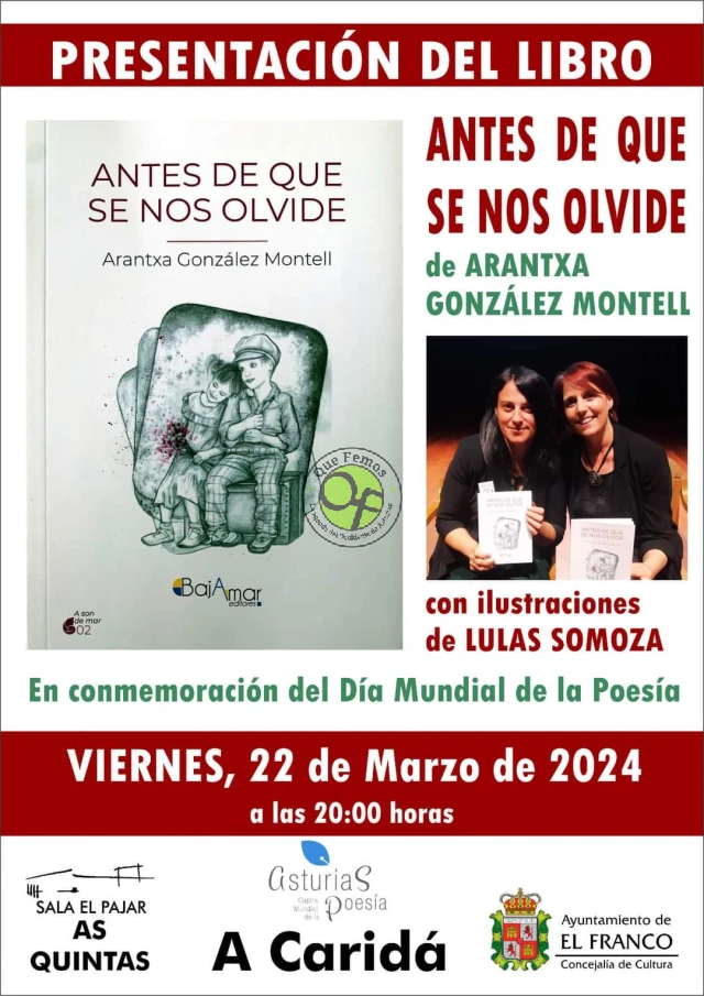 A Caridá celebra el Día Mundial de la Poesía con Arantxa González Montell