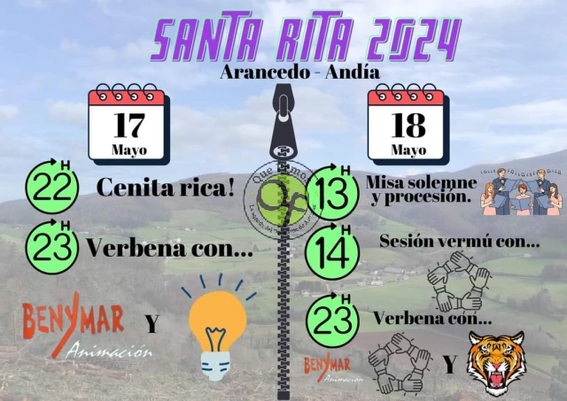 Fiestas de Santa Rita 2024 en Arancedo