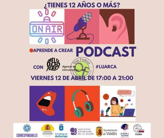 En Luarca aprenderán a crear podcast, el próximo viernes