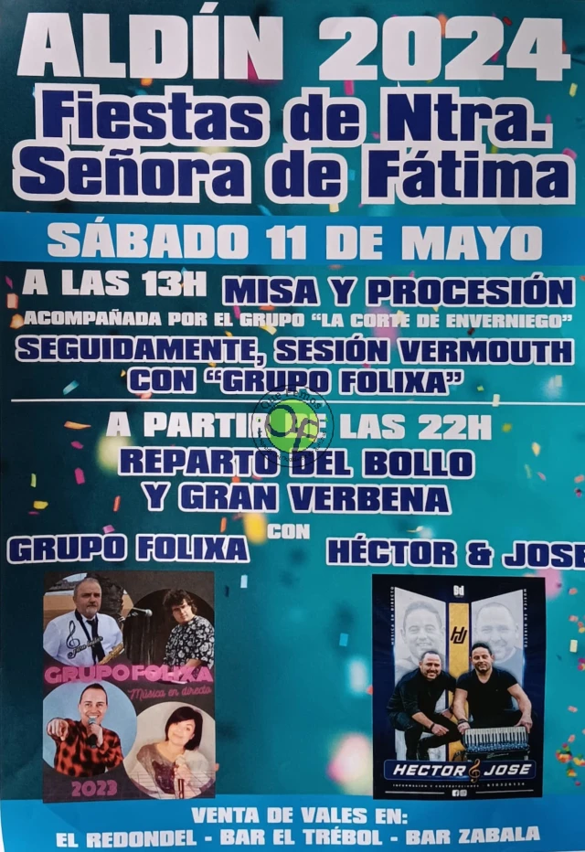 Fiestas de Nuestra Señora de Fátima 2024 en Aldín