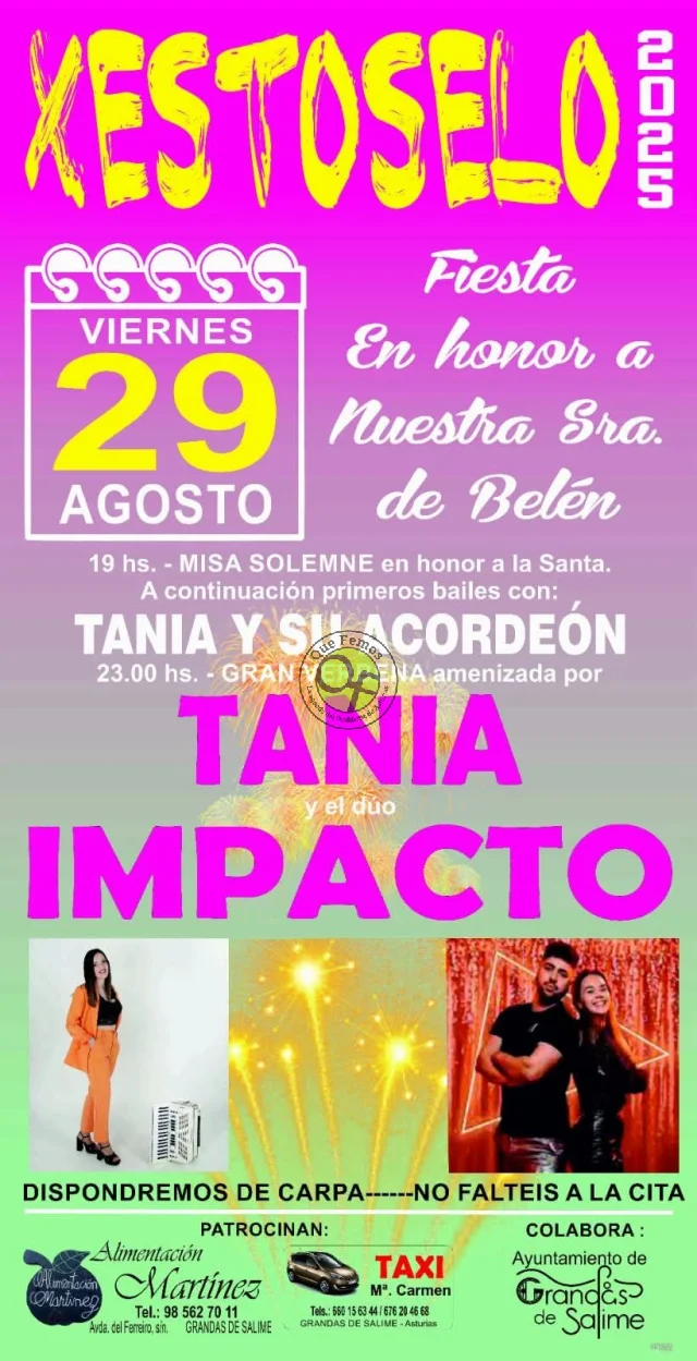 Fiesta de Nuestra Señora de Belén 2025 en Xestoselo