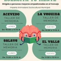 Taller de Memoria en varias localidades de Tapia
