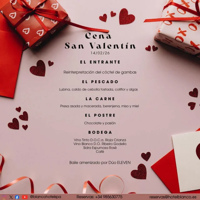 San Valentín 2026 en Blanco Hotel Spa