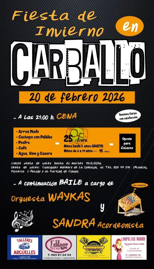 Fiesta de Invierno 2026 en Carballo