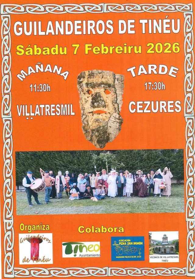 Los Guilandeiros de Tinéu visitan Vil.lastremil y Cezures el próximo sábado