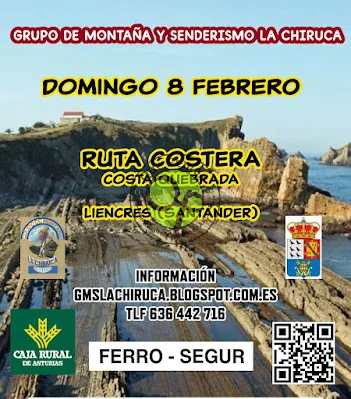 Grupo de Montaña La Chiruca: Ruta de la Costa Quebrada