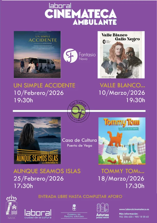 Navia y Puerto de Vega vuelven a disfrutar del cine de la mano de Laboral Cinemateca Ambulante