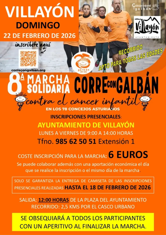 8ª Marcha Solidaria Corre con Galbán en Villayón 2026